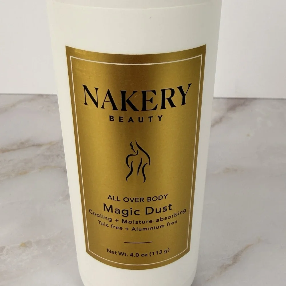 Nakery Beauty All Over Magic Dust Powder Cooling Moisture‎ Absorbing 4 oz Sealed